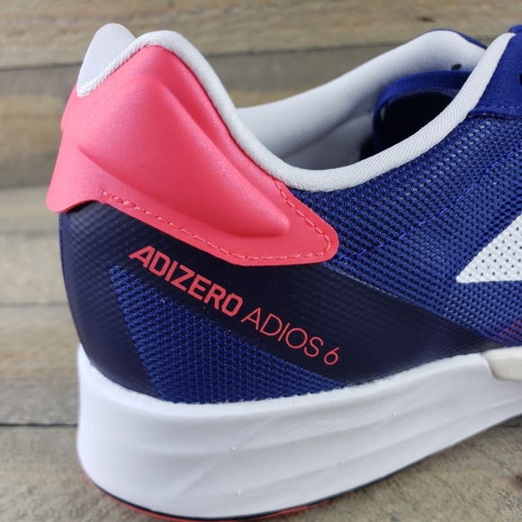 adidas Men's Adizero Adios 6 M Breathable Running Shoes Legacy Indigo - Picture 9 of 11